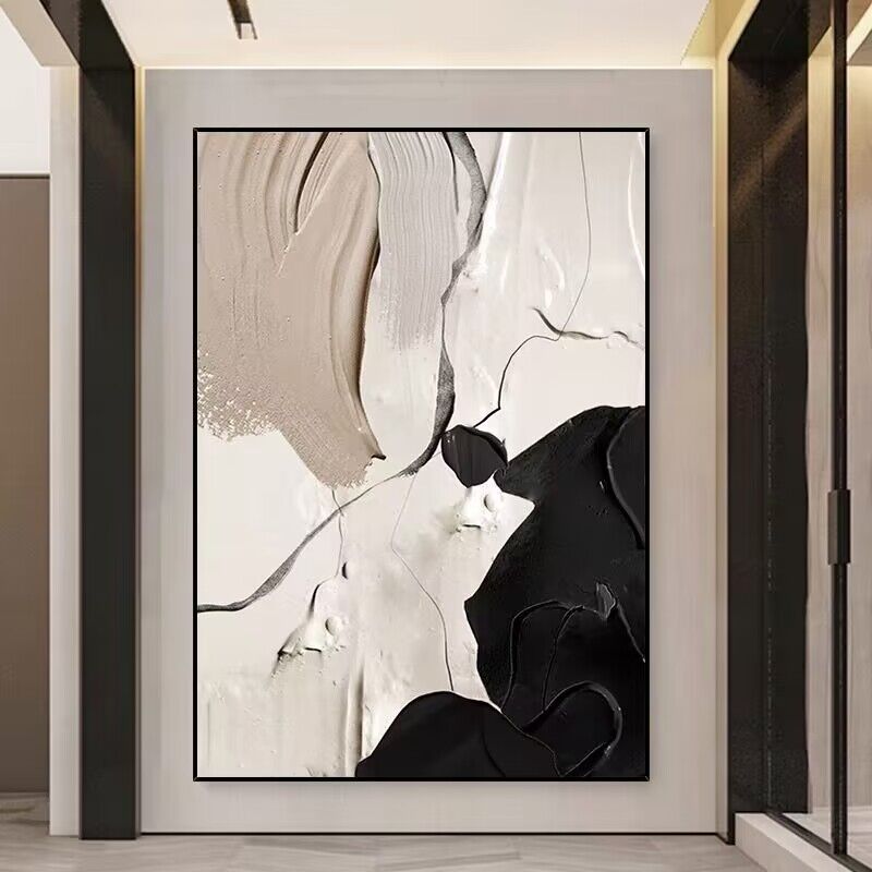 Modern Abstract Textured Canvas Artwork