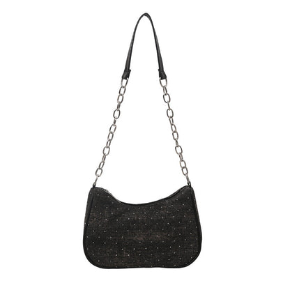 Stylish Chain-Handled Hobo Bag Acalora
