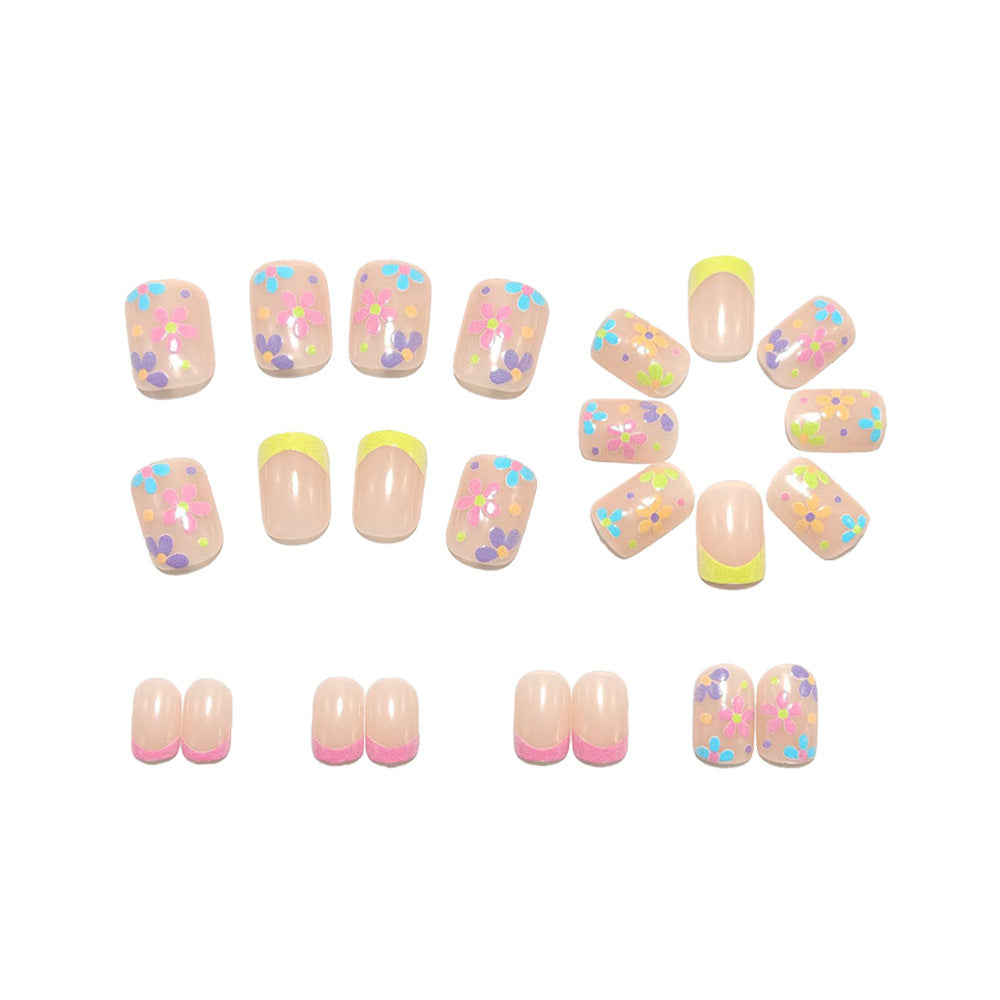 Artificial nails with playful floral design Acalora