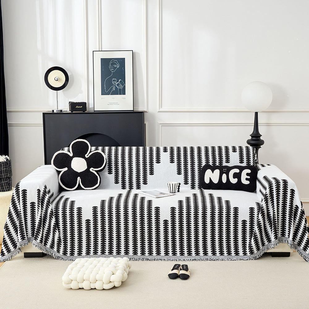 Decorative Fringe Throw Blanket
