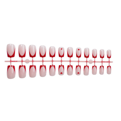 Elegant Heart Design Press-On Nails Acalora
