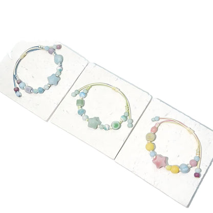 Adjustable Beaded Charm Bracelet Acalora 1788857084