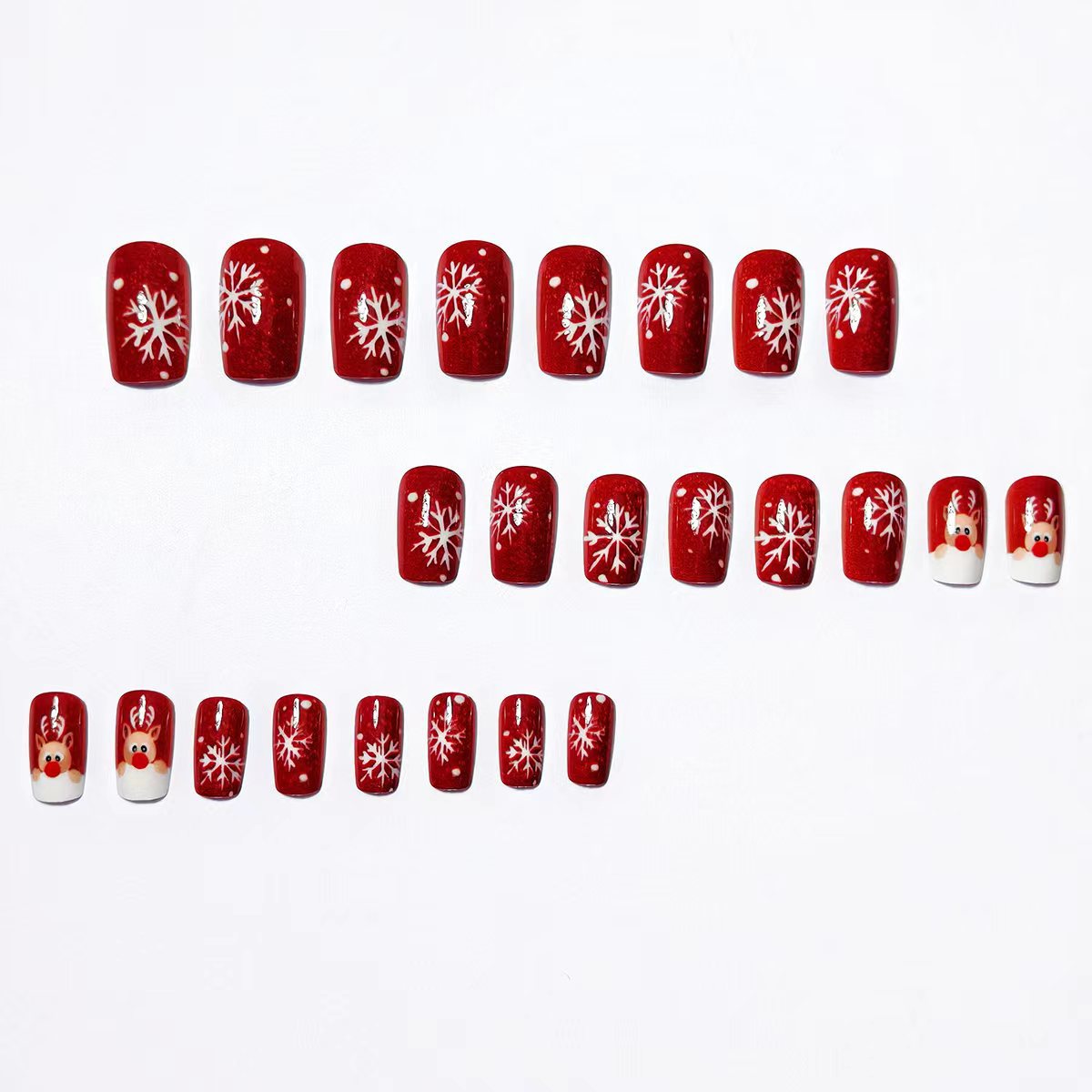 Festive 3D Reindeer Nail Art Acalora