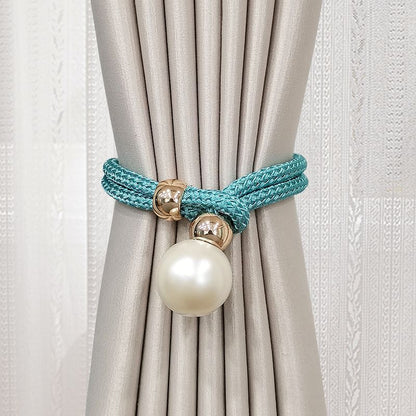 Elegant curtain tieback with decorative pearl Acalora