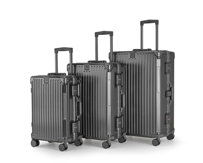 Unisex Aluminium Hard-shell Travel Luggage Set Brehn