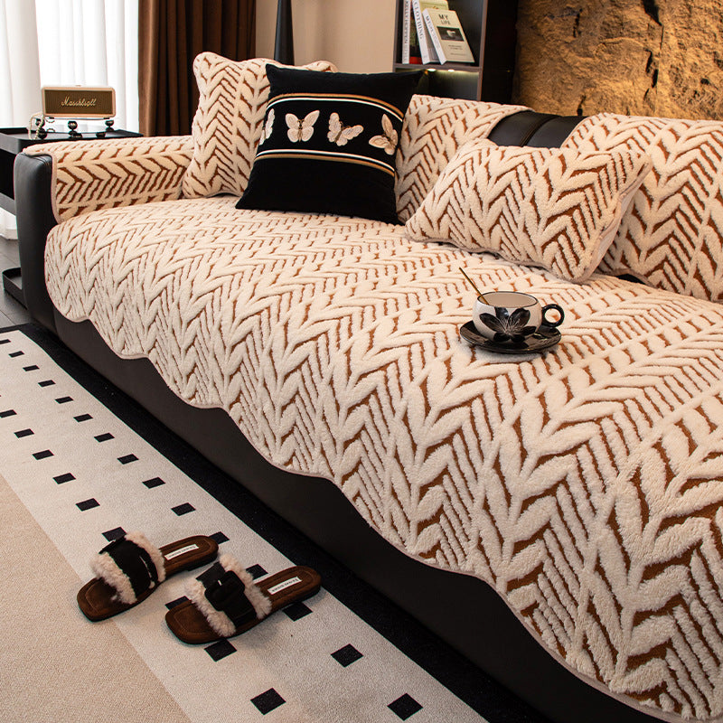 Plush Decorative Sofa Cover