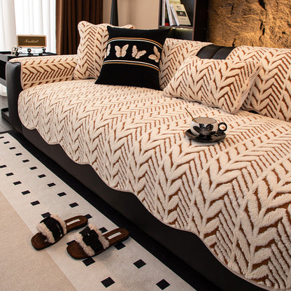 Plush Decorative Sofa Cover