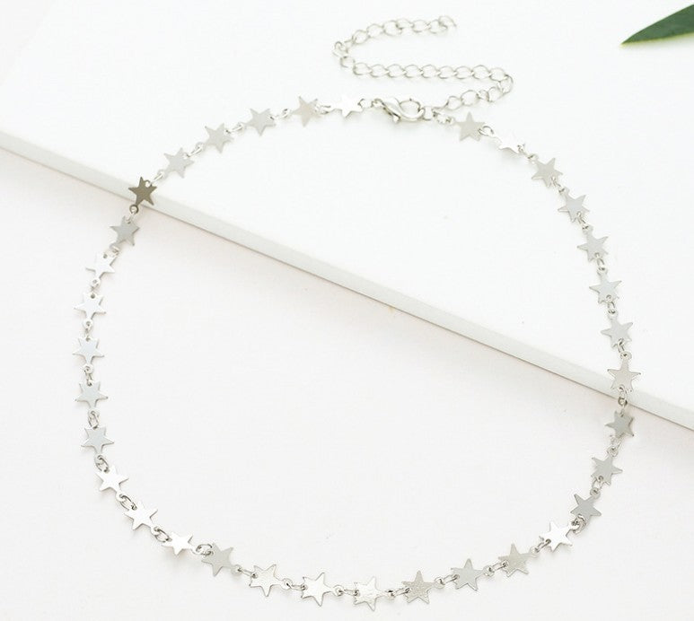 Star Motif Chain Necklace Acalora