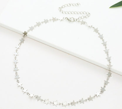Star Motif Chain Necklace Acalora