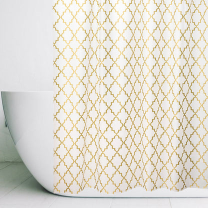 Chic Geometric Pattern Shower Curtain