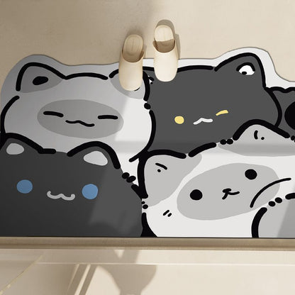 Cute Penguin-Themed Bath Mat