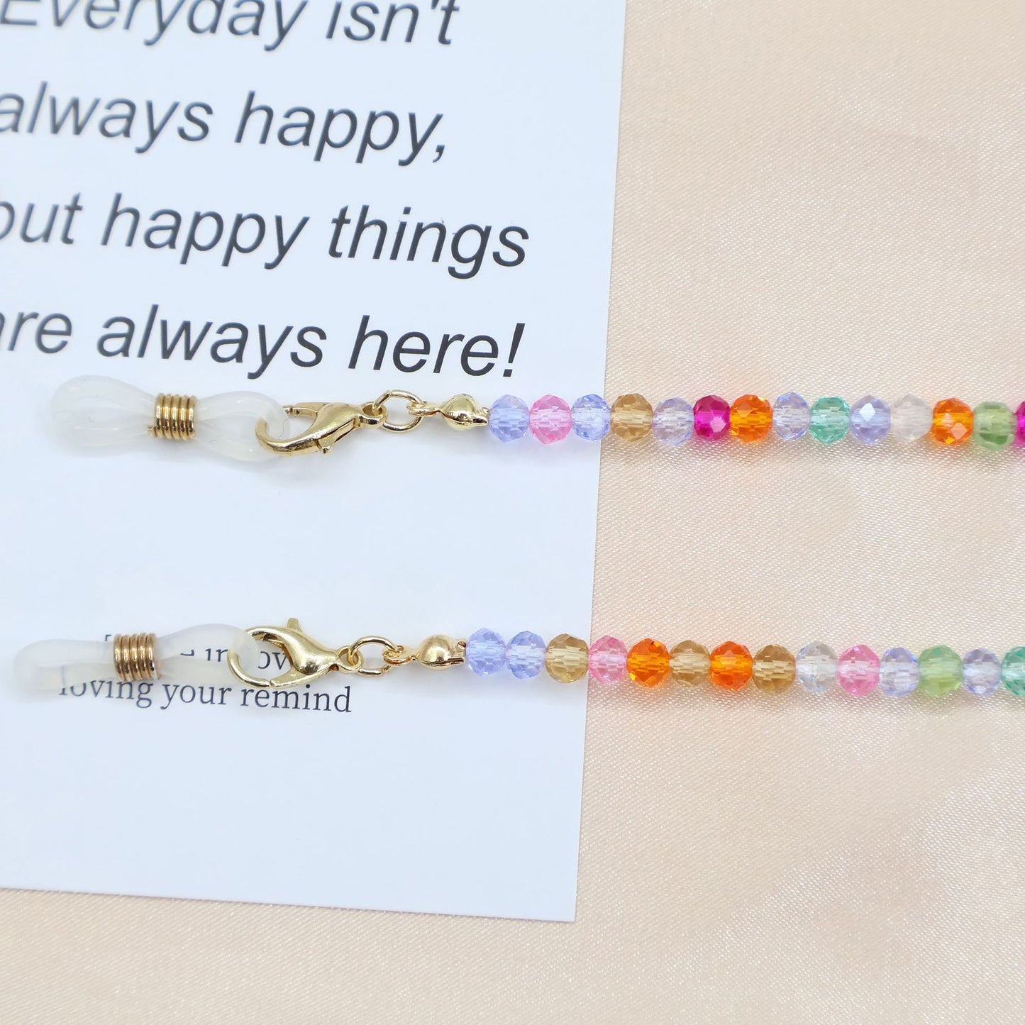 Colorful Beaded Eyewear Holder Chain Acalora