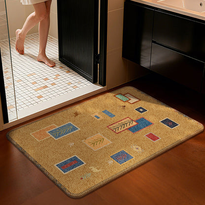 Decorative Star-patterned Bath Mat