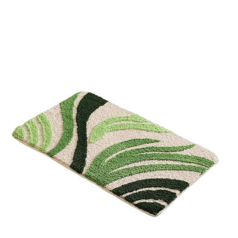 Floral-Inspired Decorative Bath Rug