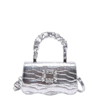 Glamorous Crocodile Texture Evening Handbag Acalora