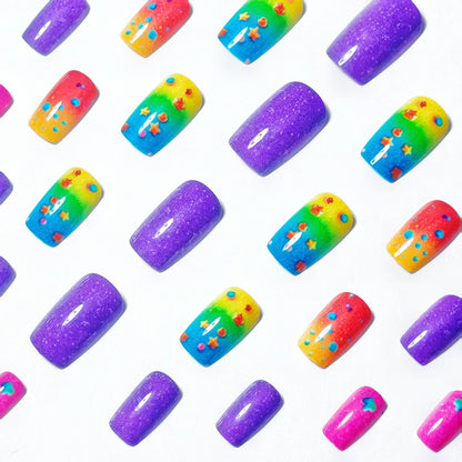 Creative Rainbow Gradient Nail Art Acalora