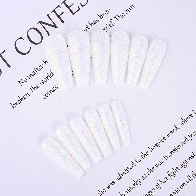 High-quality artificial nails with glitter effects Acalora
