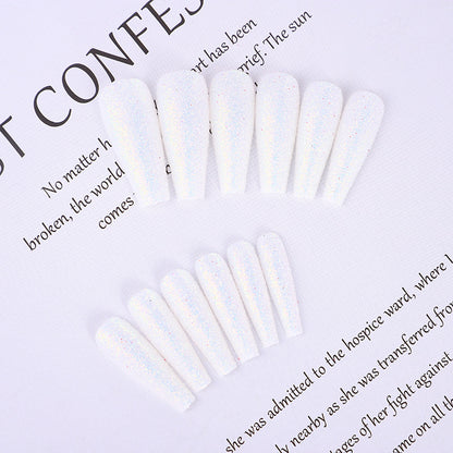High-quality artificial nails with glitter effects Acalora