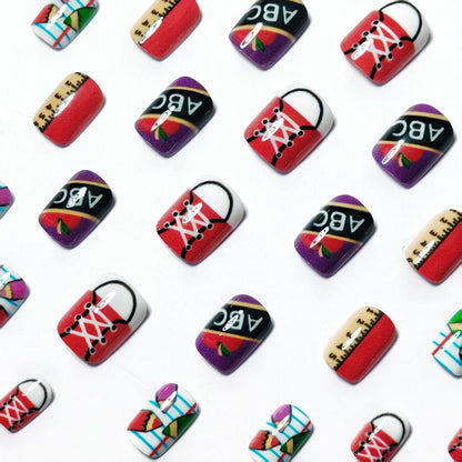 Creative Educational Theme Nail Art Acalora