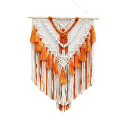 Macrame Wall Hanging with Fringes Acalora