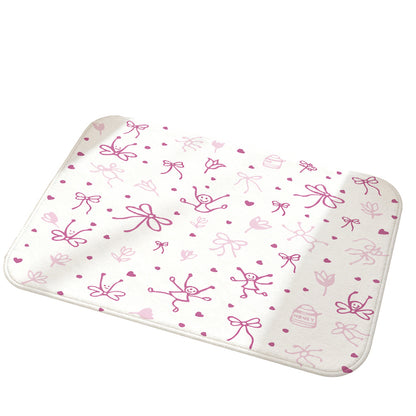Unisex Soft Floral Decorative Area Rug