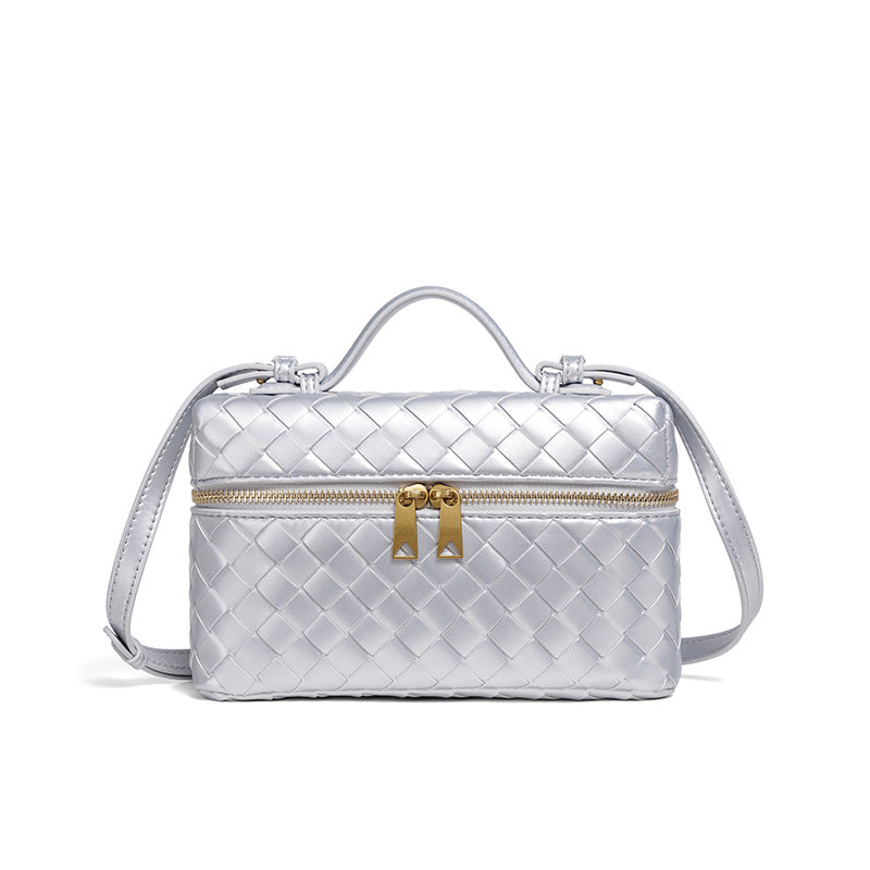 Woven Leather Cosmetic Case Acalora