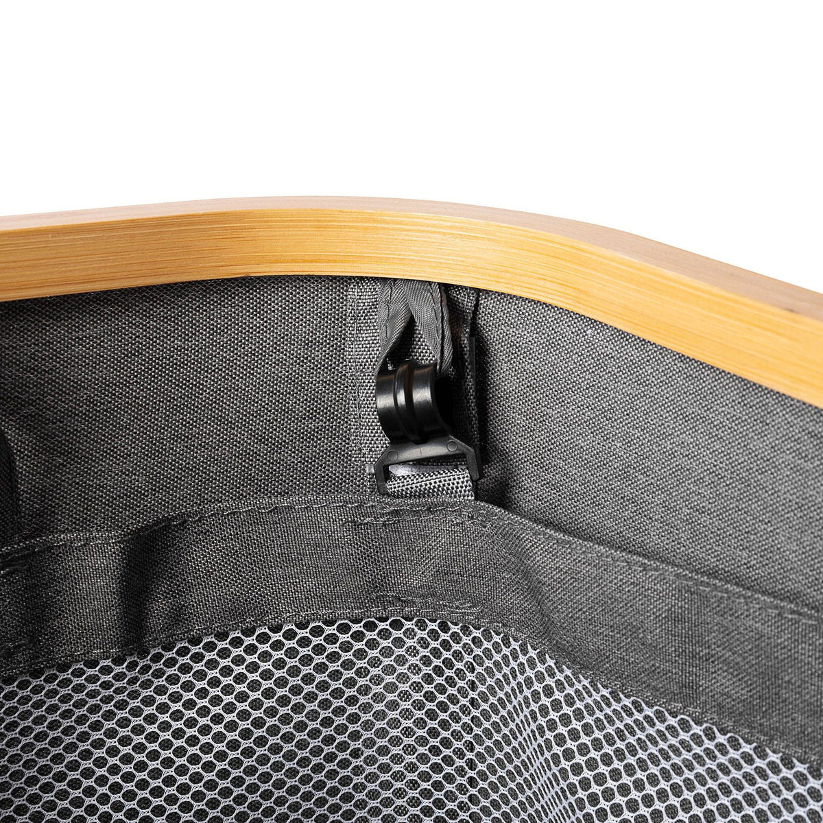 High-quality laundry basket with bamboo lid Acalora