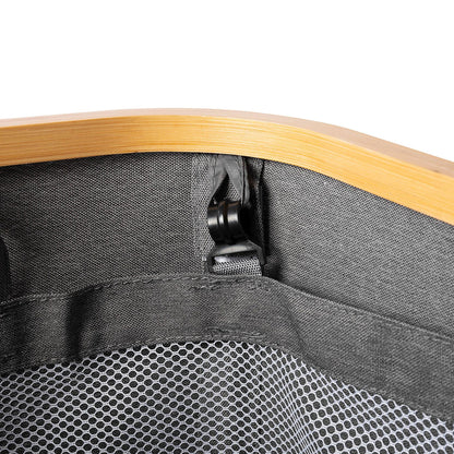 High-quality laundry basket with bamboo lid Acalora