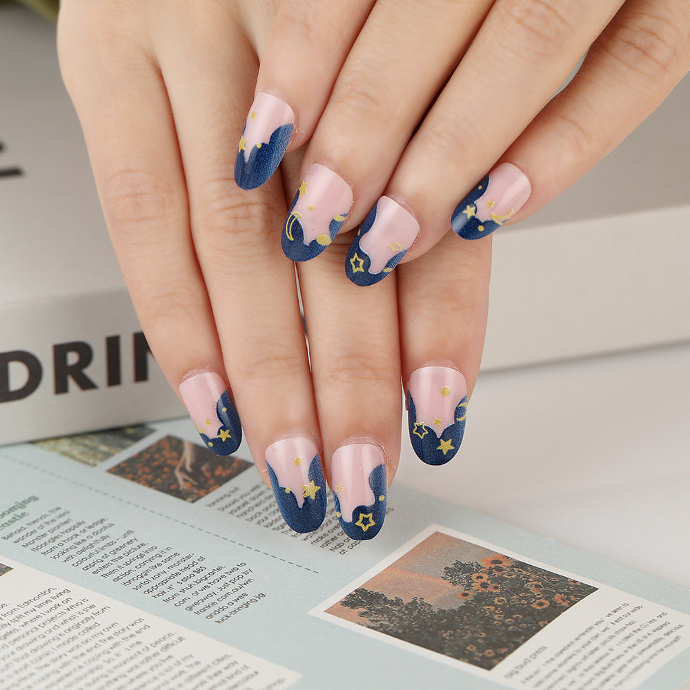 Creative design artificial nails with piano keys motif Acalora