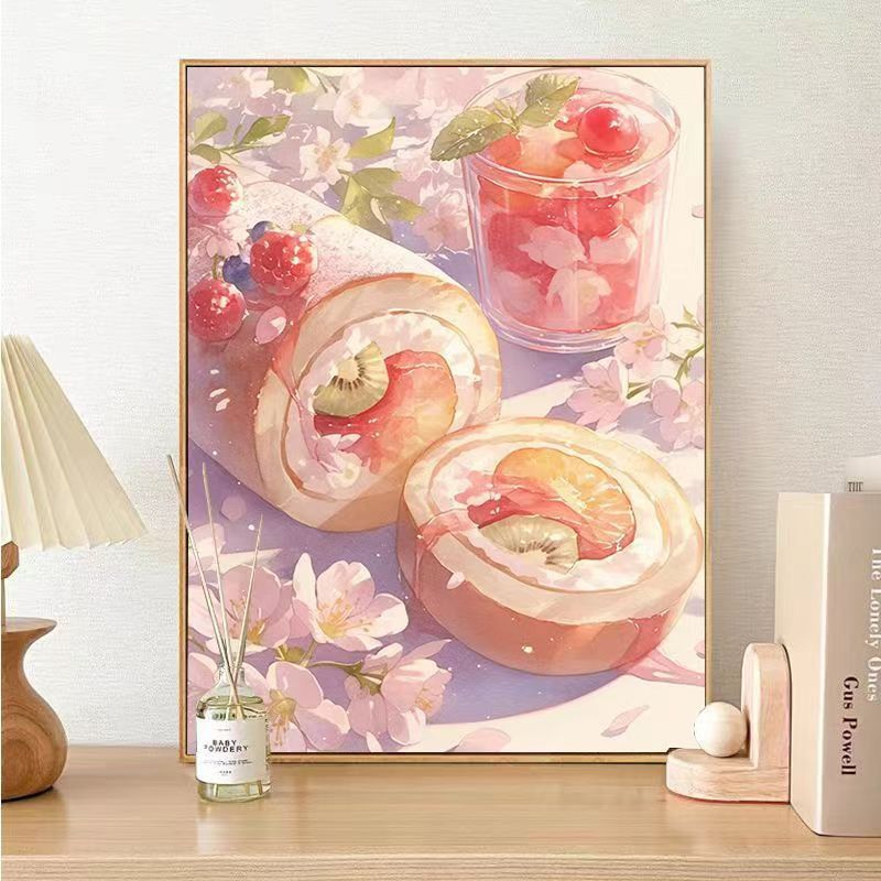 Gourmet Dessert-Themed Canvas Wall Art