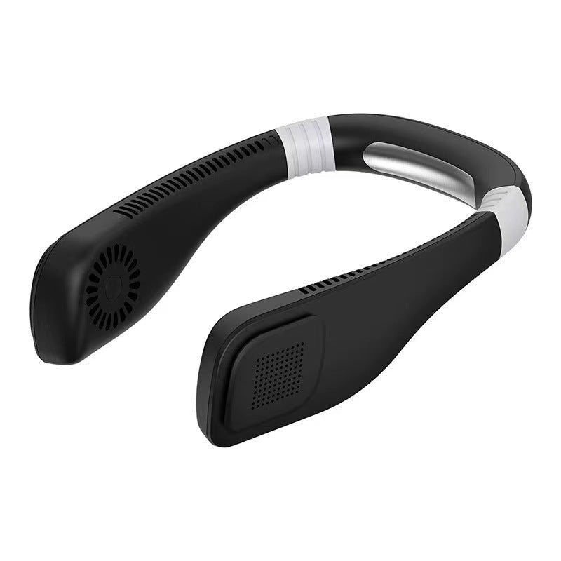 Unisex Portable Neck Fan with Bluetooth Speaker Bowlift