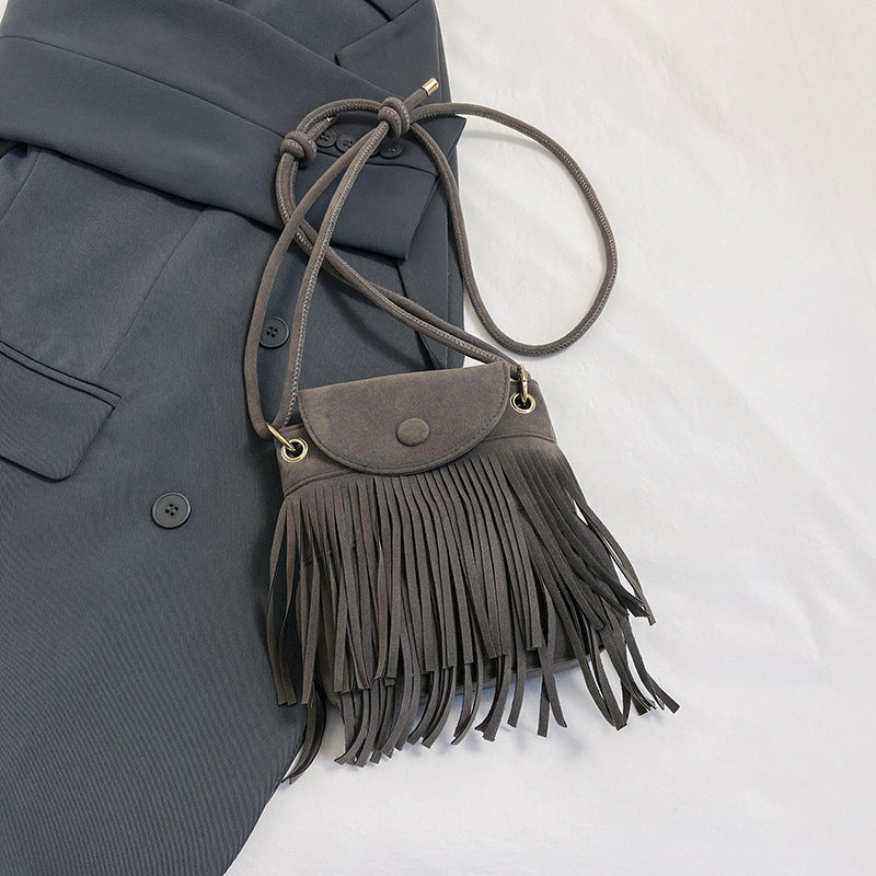 Bohemian Fringe Crossbody Bag Acalora