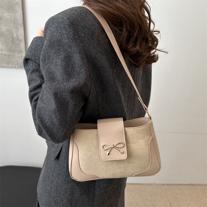 Stylish Faux Suede Handbag Acalora
