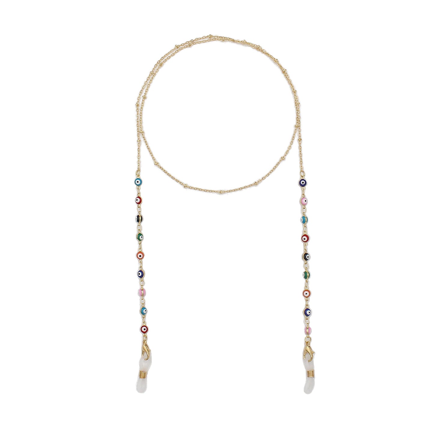 Elegant Pearl Chain Eyewear Holder Acalora