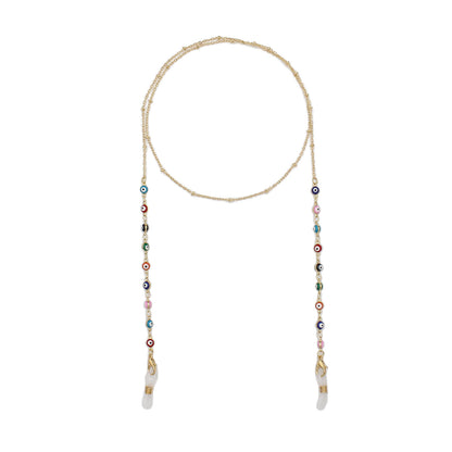 Elegant Pearl Chain Eyewear Holder Acalora