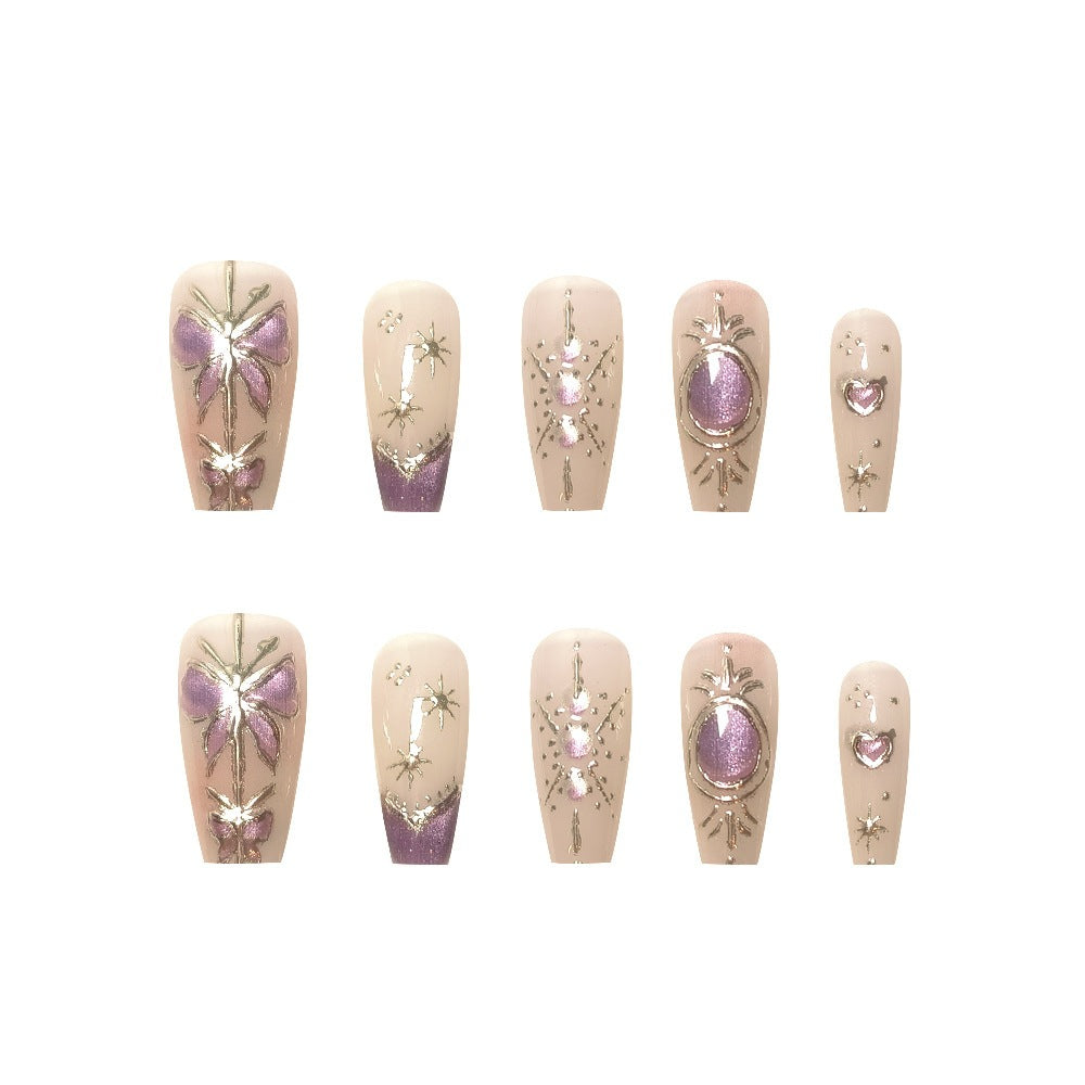 Artistic Press-On Nail Art Extensions Acalora
