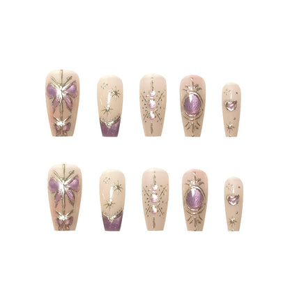 Artistic Press-On Nail Art Extensions Acalora