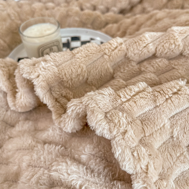 Luxurious Textured Throw Blanket