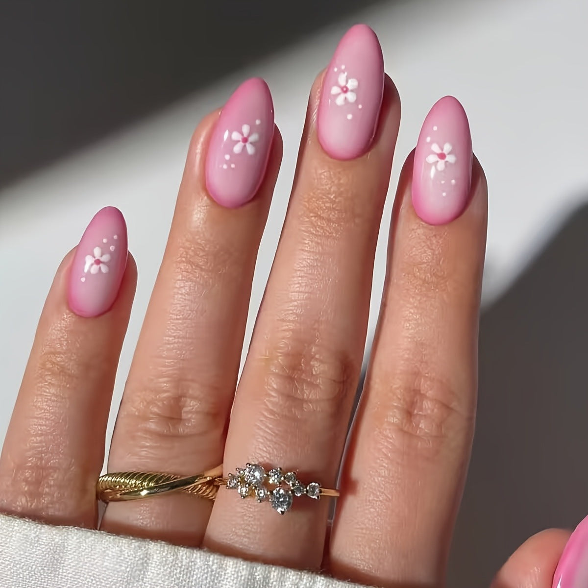 Floral Art Acrylic Nail Set Acalora