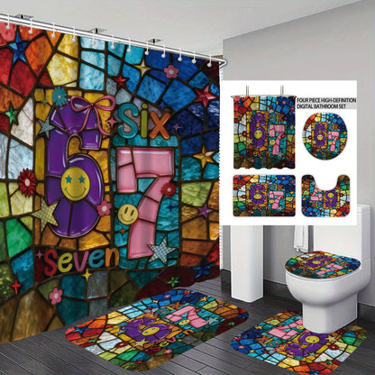 Colorful Dessert-Themed Bathroom Set