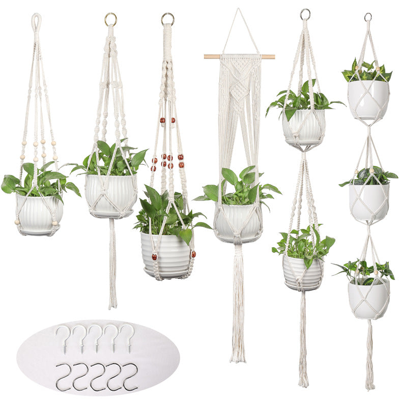 Plant-hanging macrame shelf Acalora