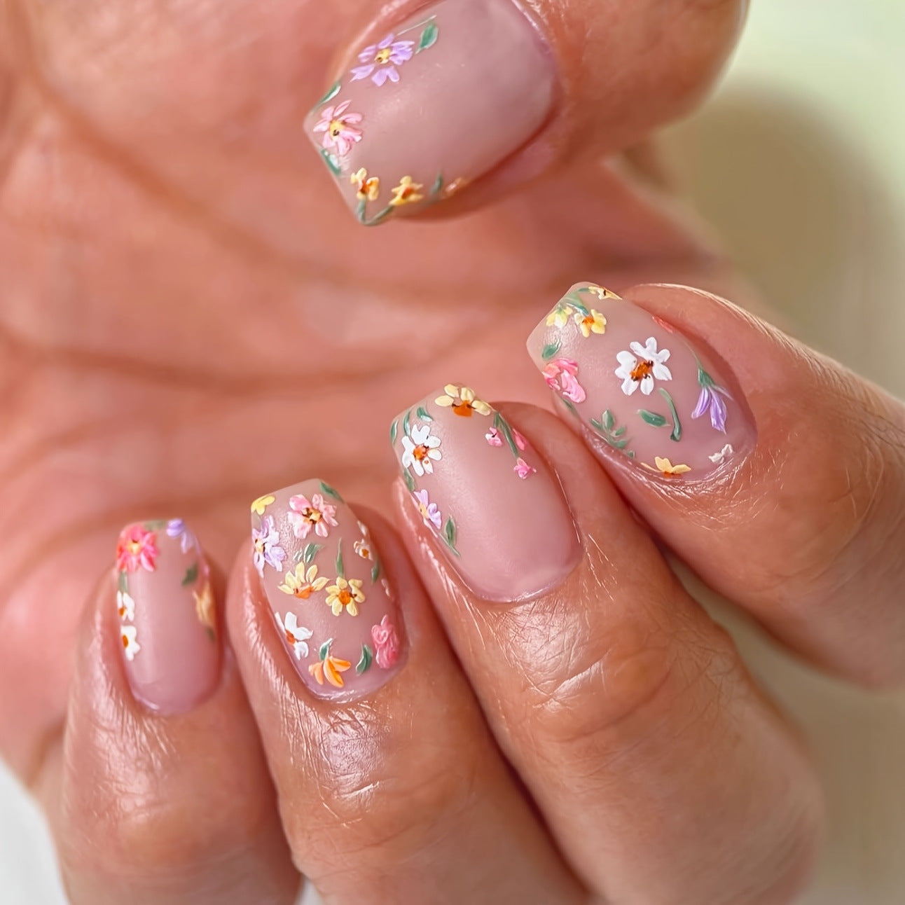 Floral Artfully Designed Nail Wraps Acalora