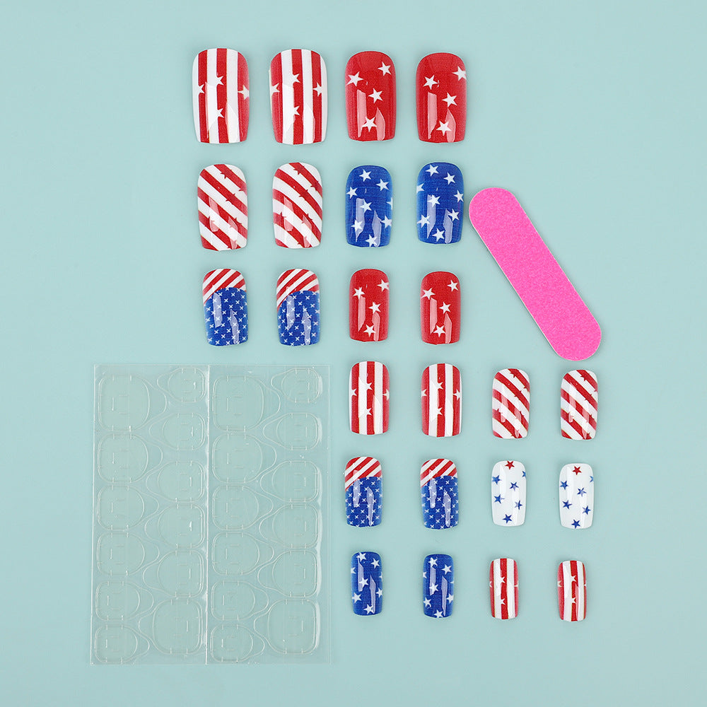 Artificial nails with national design Acalora