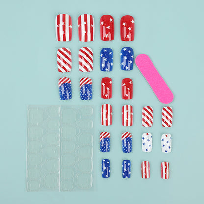 Artificial nails with national design Acalora