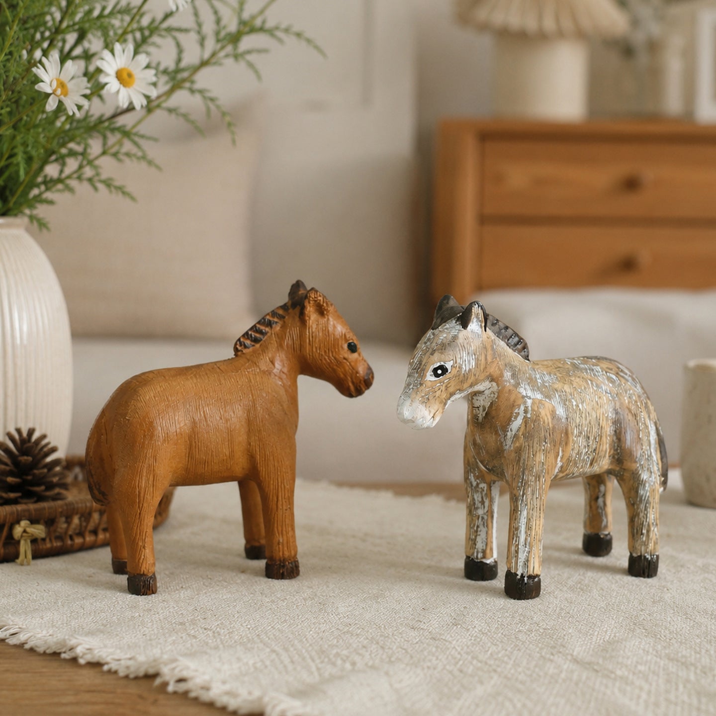 Decorative Horse Statue Accent