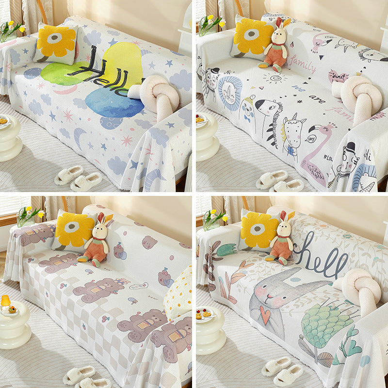 Adorable Cartoon Bear Sofa Cover