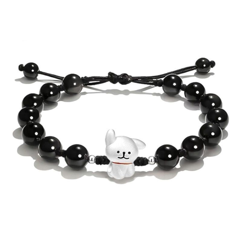 Adjustable Cute Dog Charm Bracelet Acalora