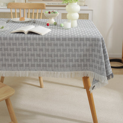 Elegant Textured Tablecloth