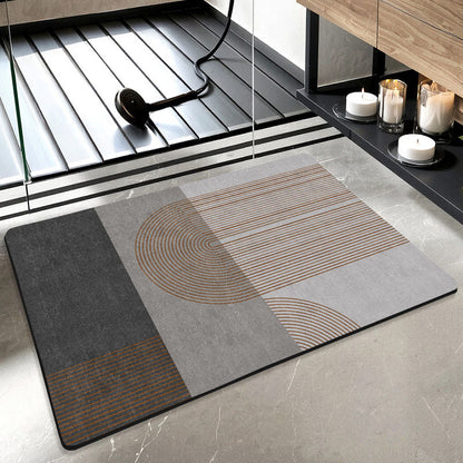 Geometric Patterned Bath Mat Acalora