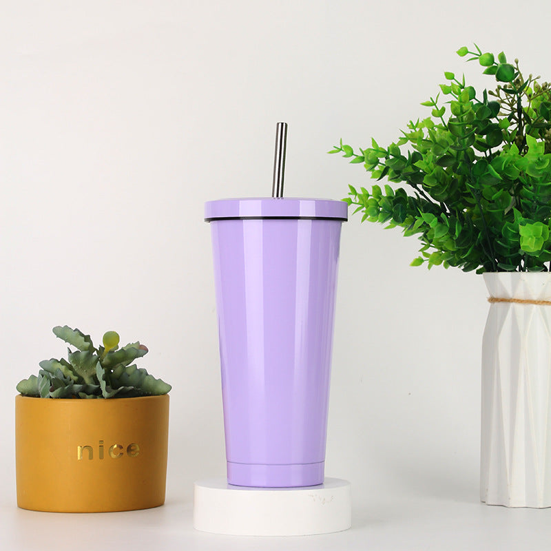 Women's Stainless Steel Tumbler with Straw Skanto